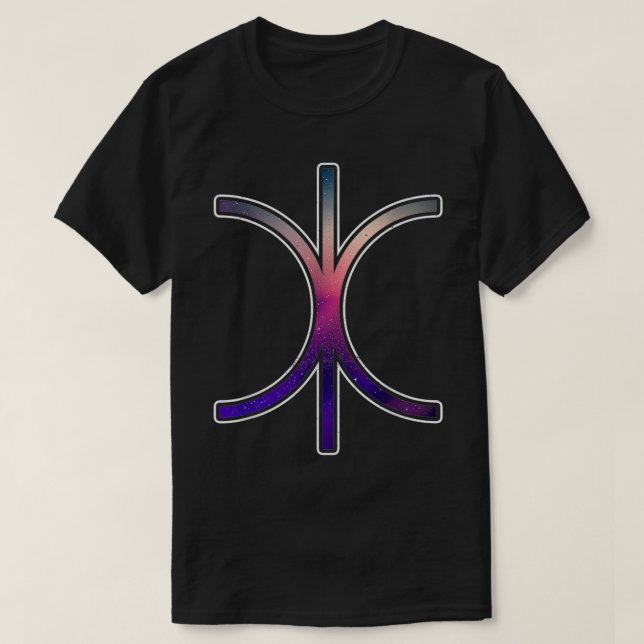 Eris Astronomisches Symbol Zwarf Planet Space T-Shirt (Design vorne)