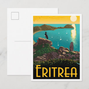 Eritrea Afrika Vintage Reise Postkarte