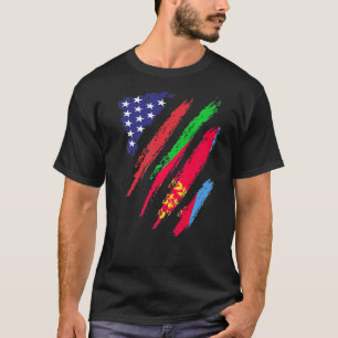 Eritrea American Ground Flag USA Patriot Heritage T-Shirt
