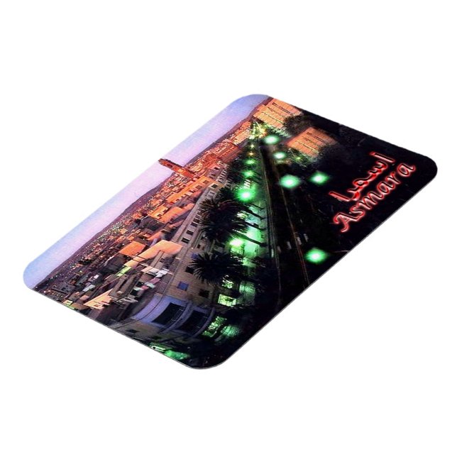 Eritrea - Asmara Night - Magnet (Linke Seite)