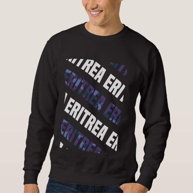 Eritrea Camouflage Muster Lila Camouflage Sweatshirt (Vorderseite)