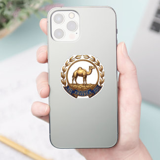 Eritrea country coat arms symbol emblem flag camel aufkleber