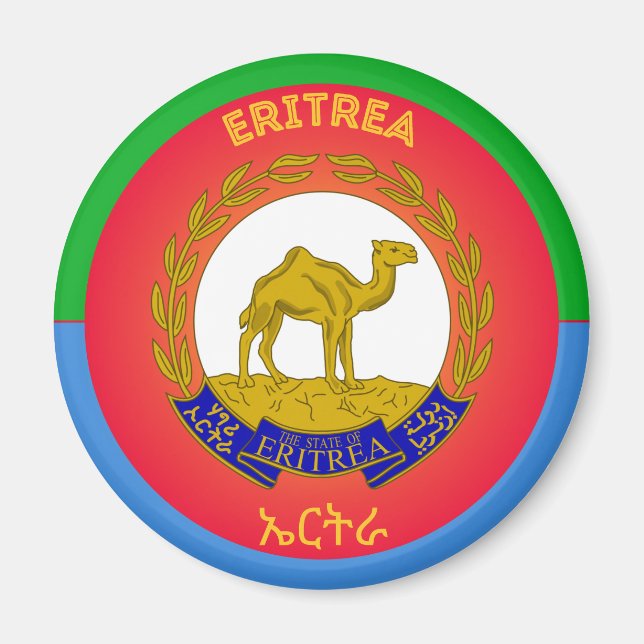 Eritrea-Erbe-Emblem Magnet (Vorne)