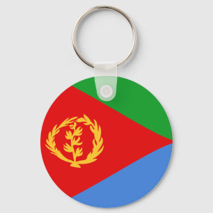 Eritrea Fisheye Flag Schlüsselanhänger