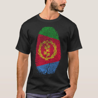 Eritrea Flag Fingerprint In meinem DNA-Geschenk fü T-Shirt