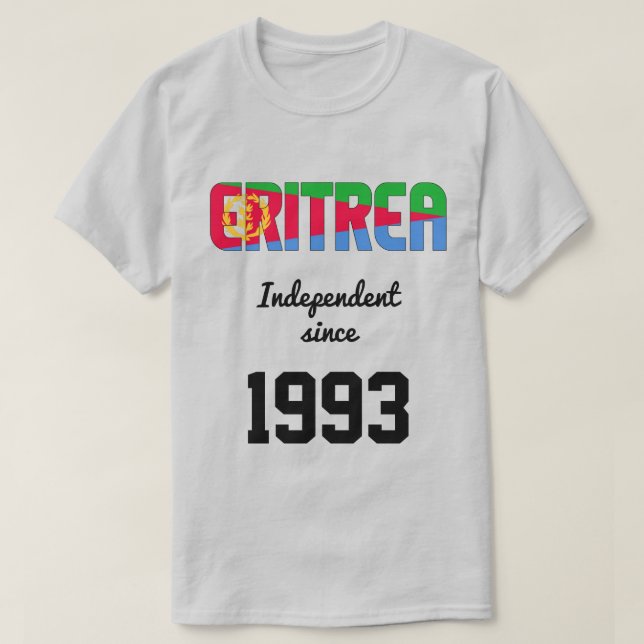 Eritrea Flag Independence Celebration T - Shirt (Design vorne)