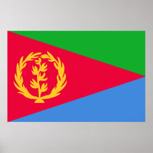 Eritrea Flag Print Value Poster Papier Matte