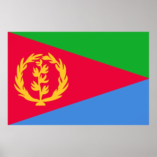 Eritrea Flag Print Value Poster Papier Matte (Vorne)
