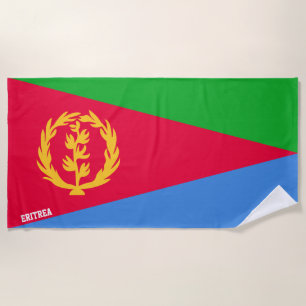Eritrea Flag Splendid Patriotic Strandtuch