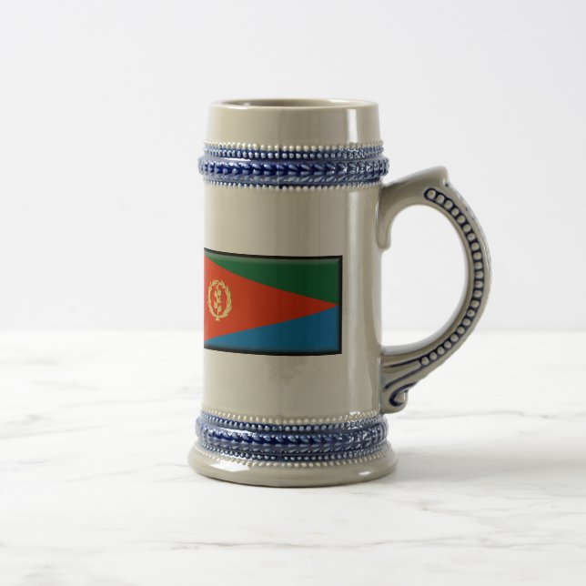 Eritrea-Flagge Bierglas (Rechts)
