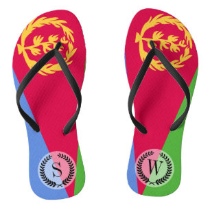 Eritrea-Flagge Flip Flops