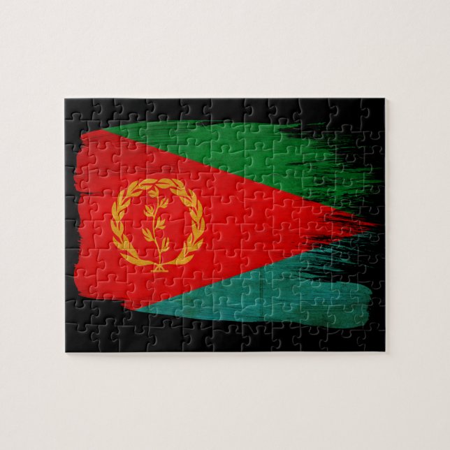 Eritrea-Flagge Puzzle (Horizontal)