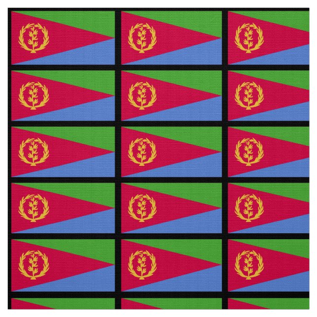 Eritrea-Flagge Stoff (Muster)