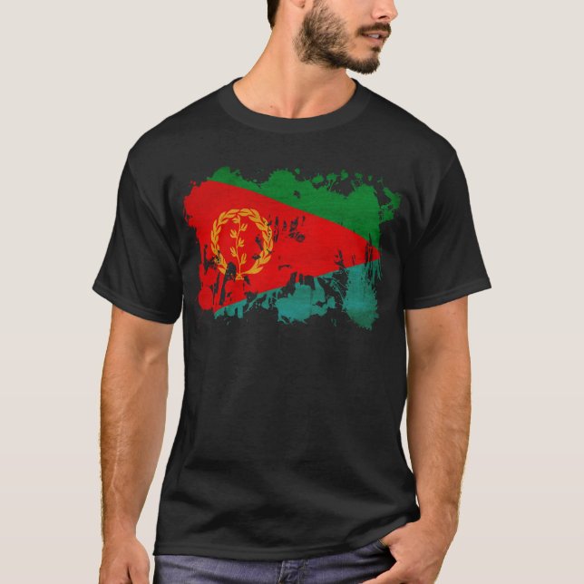 Eritrea-Flagge T-Shirt (Vorderseite)