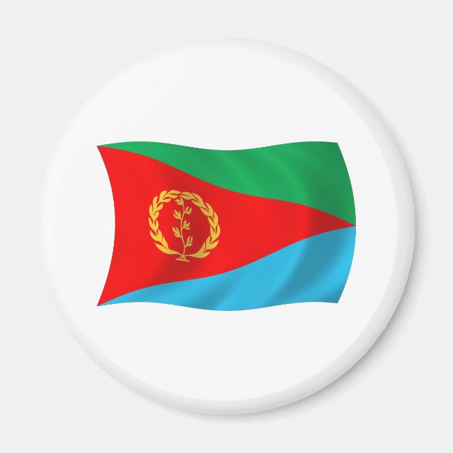 Eritrea-Flaggen-Magnet Magnet (Vorne)