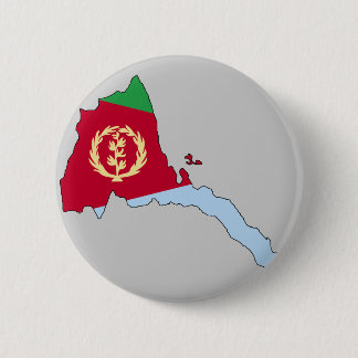Eritrea-Flaggenkarte Button