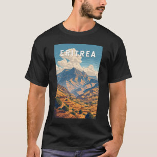 Eritrea Illustration Reise Kunst Vintage T-Shirt