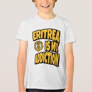 Eritrea ist meine Liebe Eritrea Flag-Karte Inside Tri-Blend Shirt