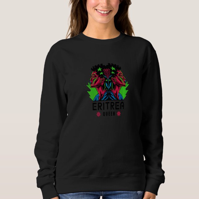 Eritrea Königin Ostafrika Reggae - Rastafari-Vorpr Sweatshirt (Vorderseite)
