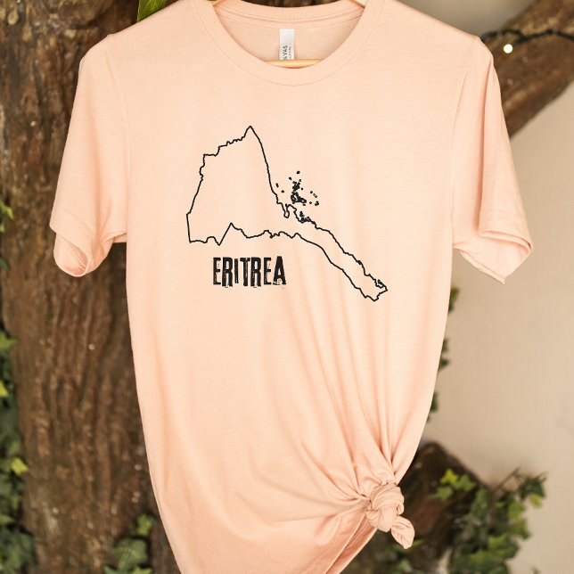 Eritrea Landkarte Eritreer Nationale Kontur T-Shirt (Von Creator hochgeladen)