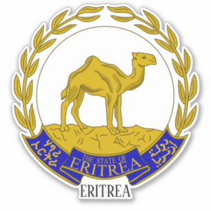 Eritrea National Emblem Patriotic Aufkleber