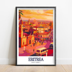 Eritrea Poster - Asmara Straßen Druck - Asmara Wan