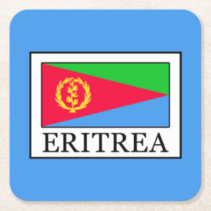 Eritrea Rechteckiger Pappuntersetzer