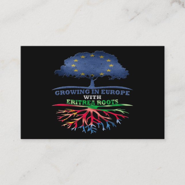 Eritrea Visitenkarte (Vorderseite)