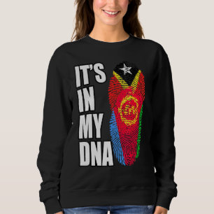 Eritreer und Timorer-Mix-DNA-Fahne Sweatshirt