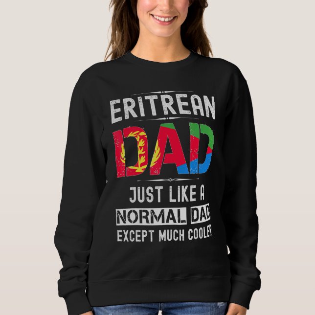 Eritreer Vater Vathers Day Eritrea Flaggen Männer  Sweatshirt (Vorderseite)