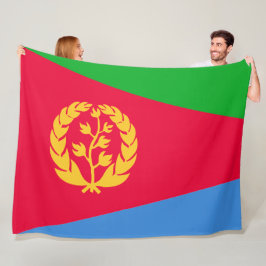 Eritreische Flagge (Eritrea) Fleecedecke