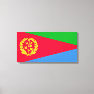 Eritreische Flagge (Eritrea) Leinwanddruck