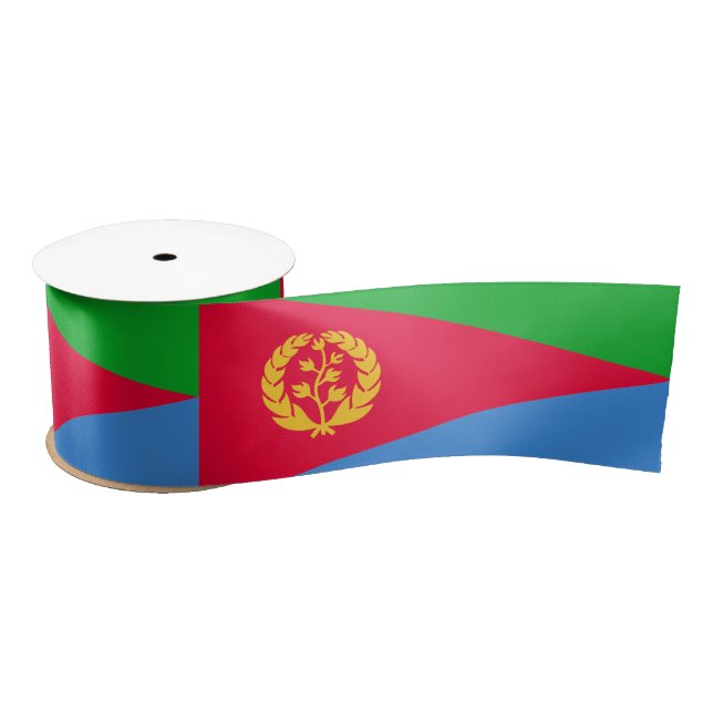 Eritreische Flagge (Eritrea) Satinband (Spule)