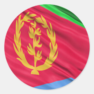 eritreische Flagge Runder Aufkleber