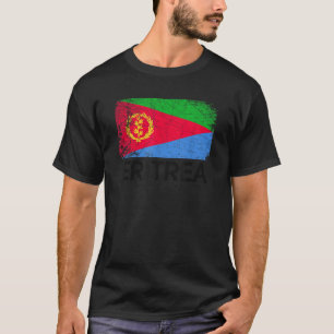Eritreische Flagge Vintage Hergestellt in Eritrea T-Shirt