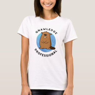 Erkenne Beruflichen Funny Beaver Pub T-Shirt