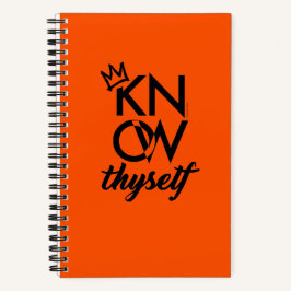 ERKENNE DICH SELBST Taktisches Journal | Int Orang Notizbuch
