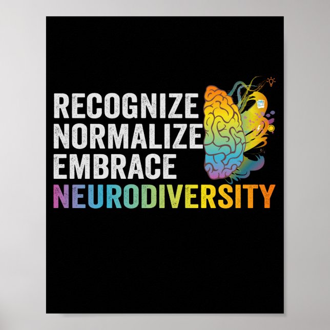Erkennen der Normalisierung der Embrace Neurodiver Poster (Vorne)