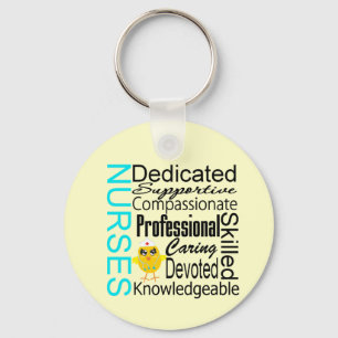 Erkennen Sie eine Krankenschwester:  Schlüsselanhänger