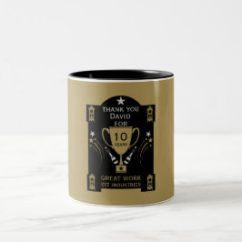 Erkennung von langen Anstellungen Zweifarbige Tasse