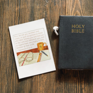 Erkennungs-Pastor-Wertungskarte geben Dankeskarte