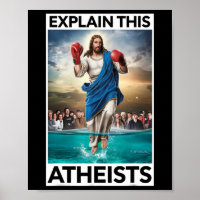 Erklären Sie diesen Atheisten Jesus Boxhandschuhe