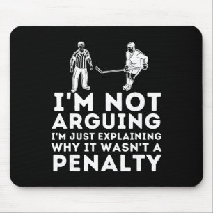 Erklären, warum es keine Strafe war - Eishockey-Pl Mousepad