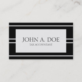Erklärende Streifen Buchhalter CPAs Buchhalter-B/W Visitenkarte