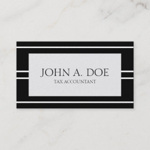 Erklärender Buchhalter PlatinumBlack Buchhalter Visitenkarte