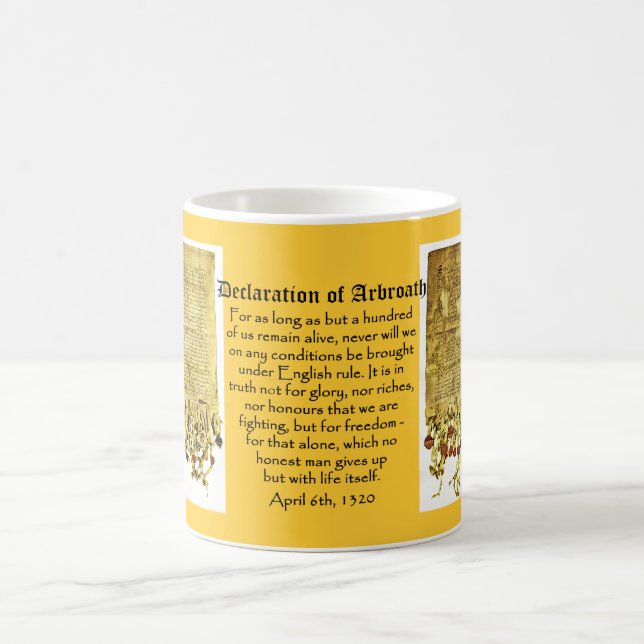 Erklärung Arbroath der schottischen Tasse (Mittel)