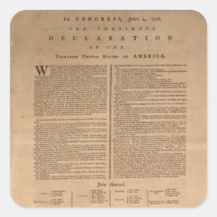 Erklärung der Aufkleber zur Unabhängigkeit