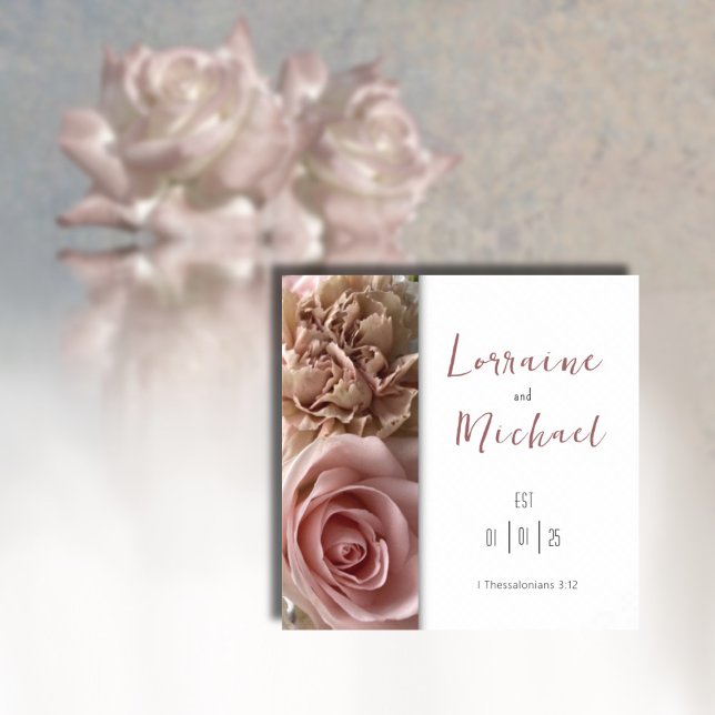 Erklärung der Liebe Blassrosa Rosenplakat Poster (Von Creator hochgeladen)