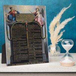 Erklärung der Menschen- und Bürgerrechte Fotoplatte