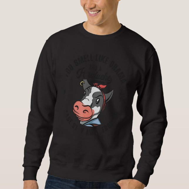 Erklärung des Eigentümers des Kuhbetriebs Heifer B Sweatshirt (Vorderseite)